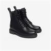 NeroGiardini Classic Laced Ankle Boot - Black Leather